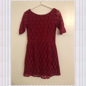 Women’s Red Lace Dress